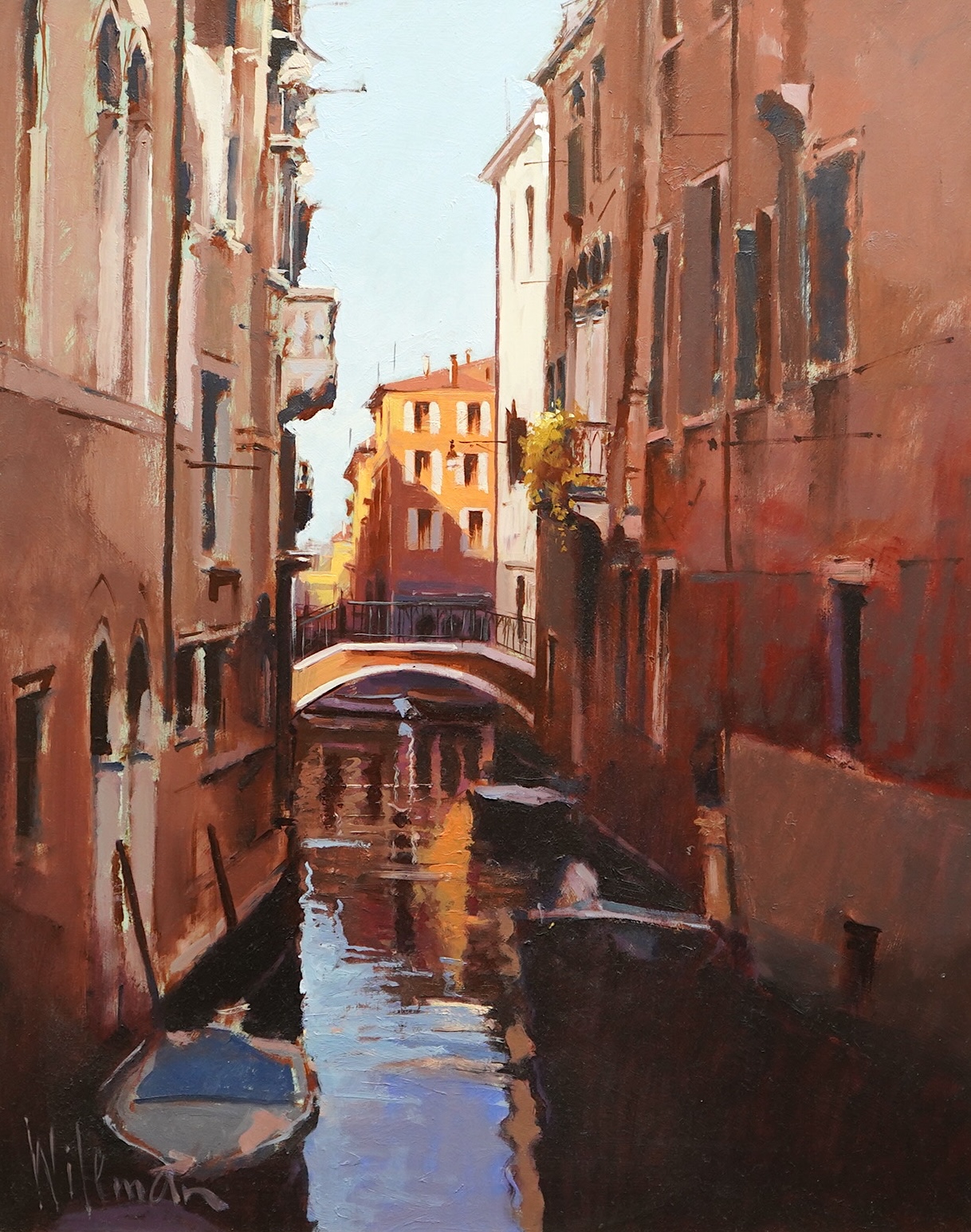 Peter Wileman ROI (b.1946), Venice, oil on board, 50 x 40cm